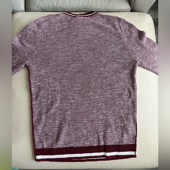 NWT - Mango Men’s Contrast-Edge Flecked Sweater - US Size S - Picture 6 of 8